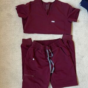 FIGS MAROON SCRUBS
